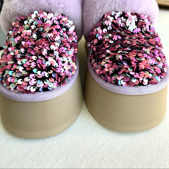 UGG Funkette Stellar Sequin Platform Slippers - Picture 5 of 13